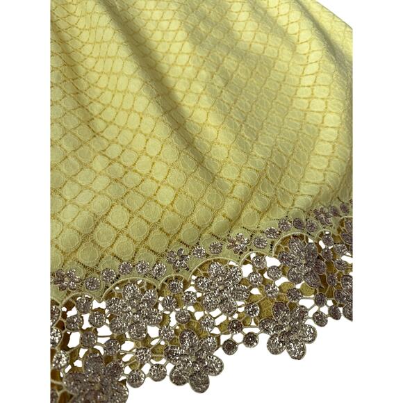 Lilly‎ Pulitzer Dawson Dress Starfruit Yellow Dot Dot Dot Lace Size 4 - Picture 8 of 9